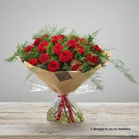 Happy Anniversary Heavenly Red Rose Hand tied.