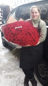 100 Red Rose Bouquet