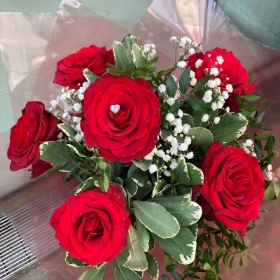 Luxury 6 Red Naomi Roses